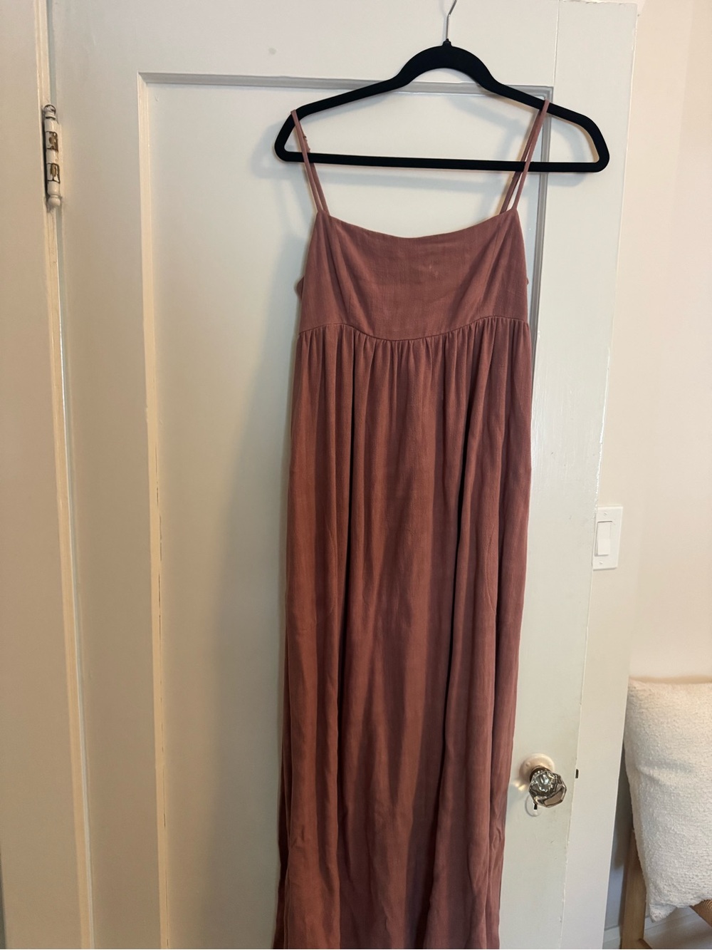 Rachel Pally Dusty Rose Spaghetti Strap Maxi Dress